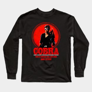 Cobra Movie Retro Long Sleeve T-Shirt